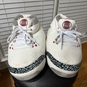 🥳 Banned Goods White and Gray Oversized Slippers! 🤍Best Offer Accepted!